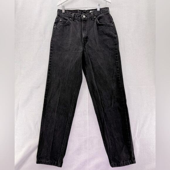 Vintage 1997 Orange Tab Levi’s 912 Slim Fit Tapered Leg size 10 black - Picture 1 of 7